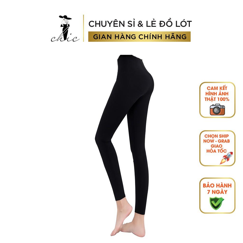 Quần LEGGING CBTLEGG02 Quần Nữ CHIC Nâng Mông Lưng Cao Dáng Đẹp Chất Liệu Vải Cotton