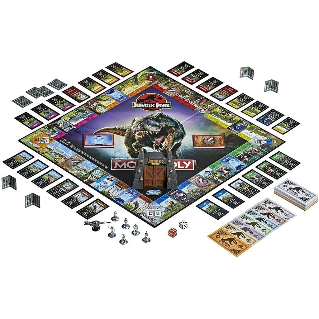 Cờ tỷ phú chủ đề công viên kỷ Jura Monopoly Jurassic Park