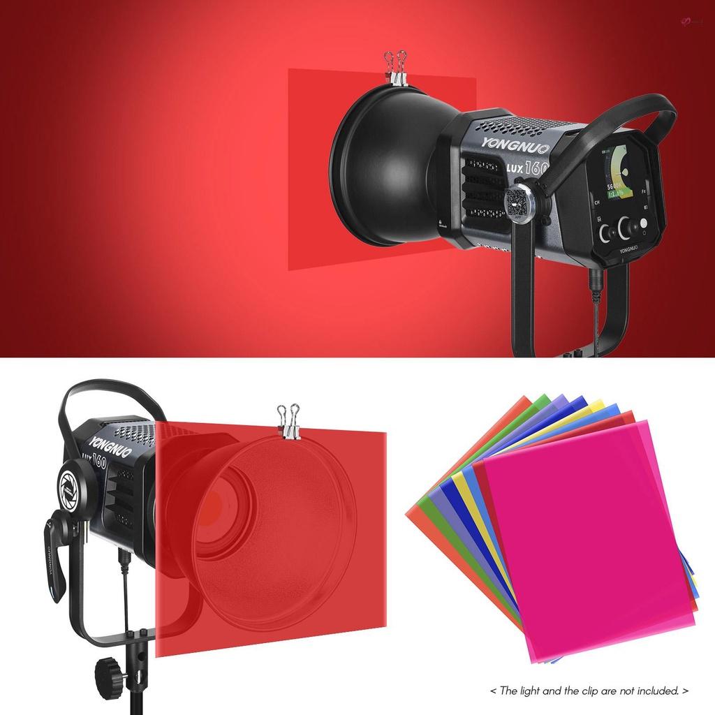 ANDOER Set 8 Tấm Lọc Bằng Nhựa PET Trong Suốt Cho Đèn LED Studio 50 * 40cm/ 20 * 16in