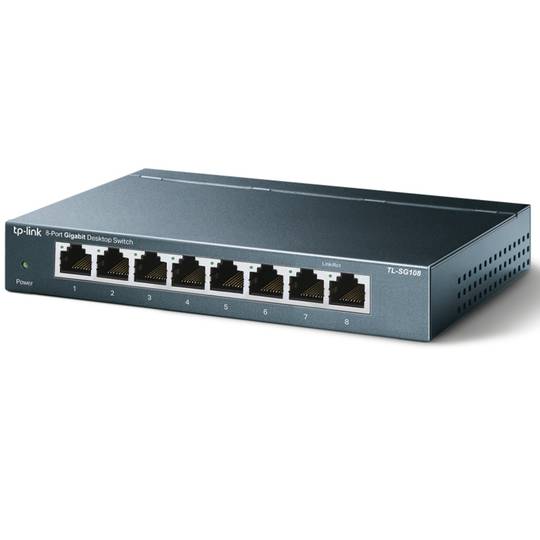 Switch TP-Link TL-SG108 Gigabit Hàng Chính Hãng - 8 cổng RJ45 10/100/1000Mbps, Vỏ Kim Loại