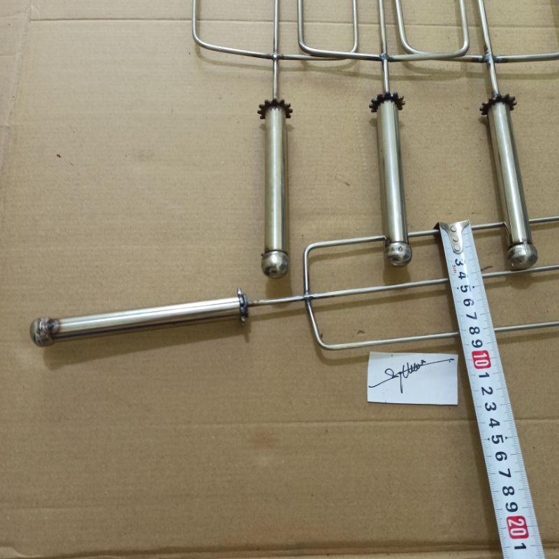 Xiên Nướng Gà Vịt Inox - Cho Máy Nướng Lò Quay Tự Động Mini