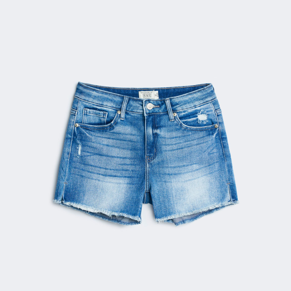Ninomaxx Quần short Jean Nữ chất cotton pha spandex 2202016