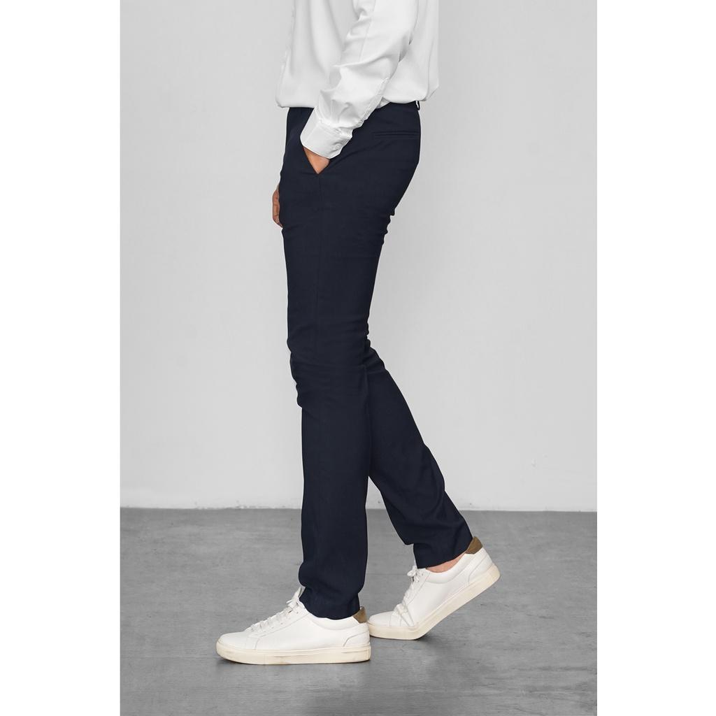 Quần âu - Quần vải nam màu xanh đen form slim fit -10S20PFO029 LASTORE MENSWEAR