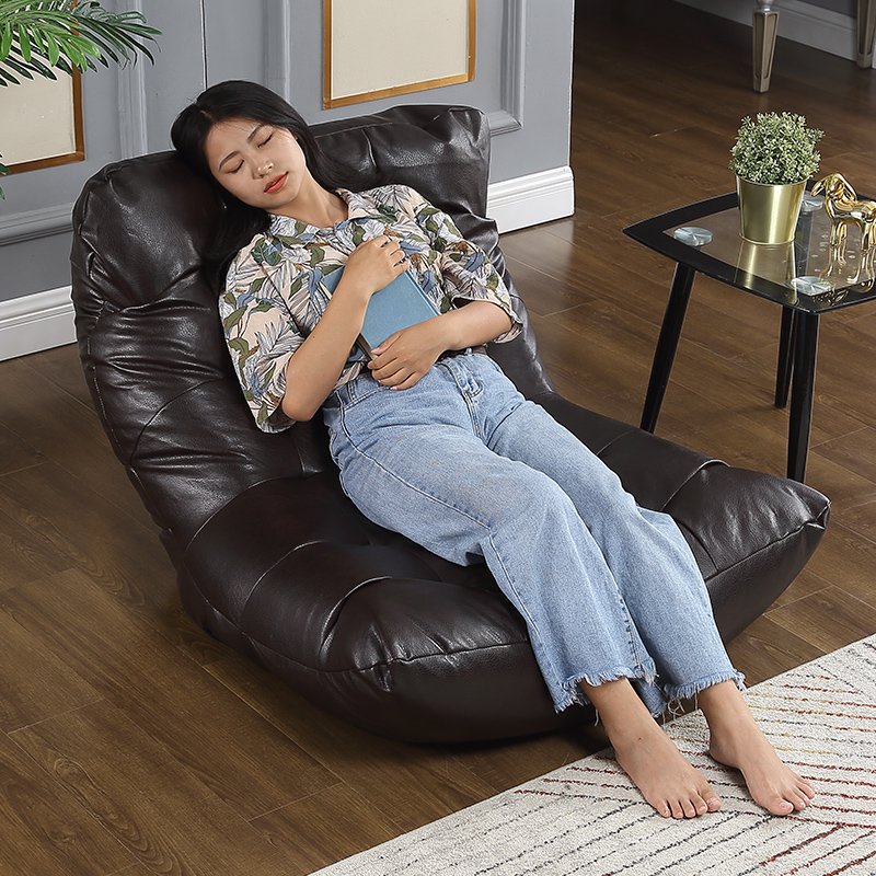 Sofa lười hạt xốp bọc da PU cao cấp phong cách sang trọng- ngả lưng tự theo ý muốn