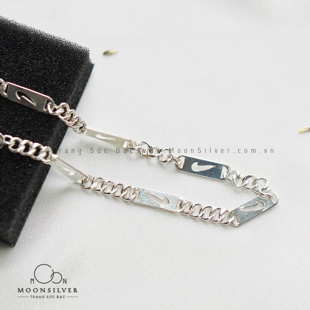 Set dây chuyền, lắc tay bạc cho bé - Mẫu số 5