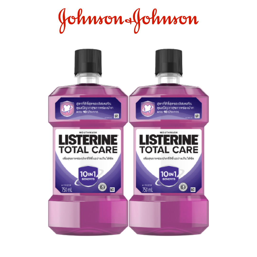 Combo 2 Nước súc miệng chăm sóc toàn diện Listerine Total Care Mouthwash 750ml