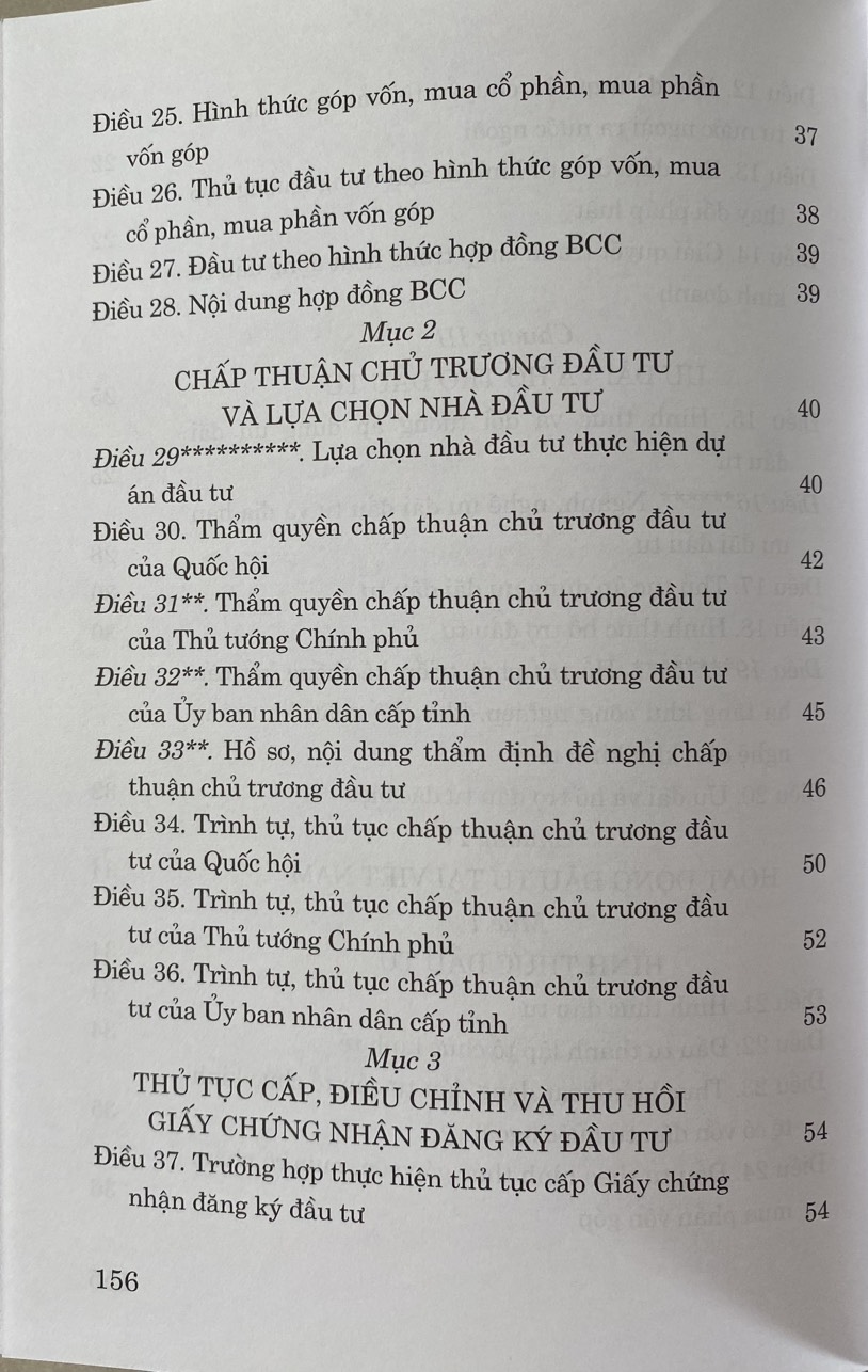 Luật Đầu Tư năm 2020 ( Sửa đổi, bổ sung năm 2020, 2022, 2023,2024 )