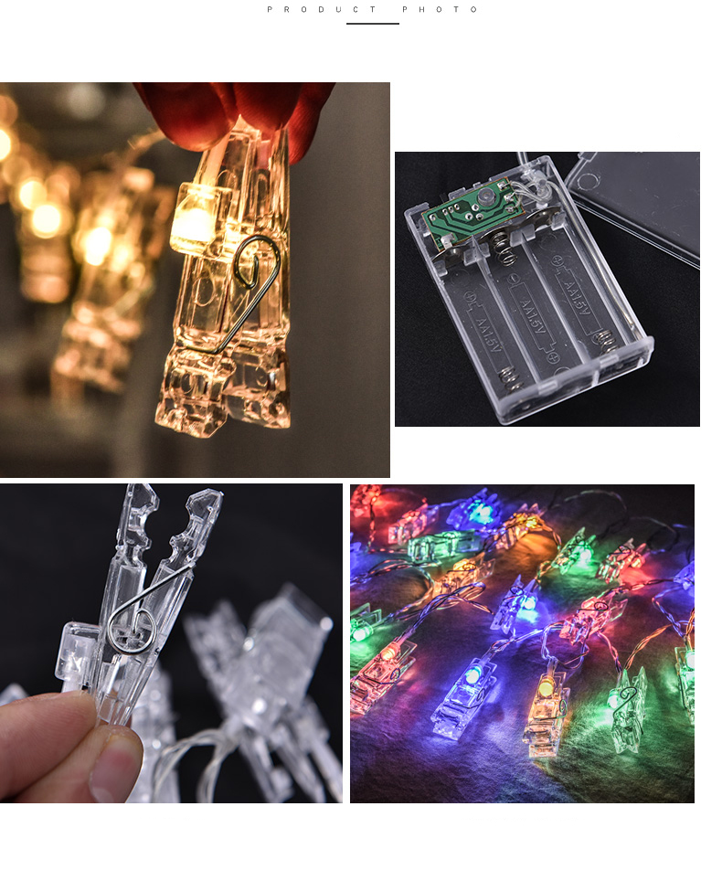 Đèn LED BUDECOR kẹp ảnh 3m trang trí xinh xắn