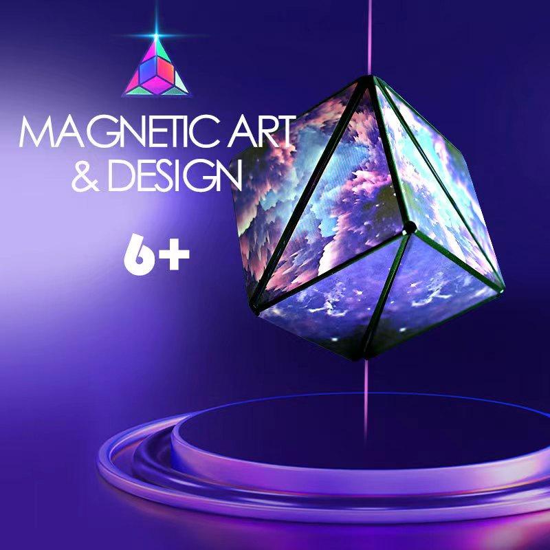 Khối Nam Châm Lắp Ráp Biến 72 Hình Galaxy Changeable Magnetic Magic Cube Rubik Biến Thể Xếp Hình Hình Học 3D