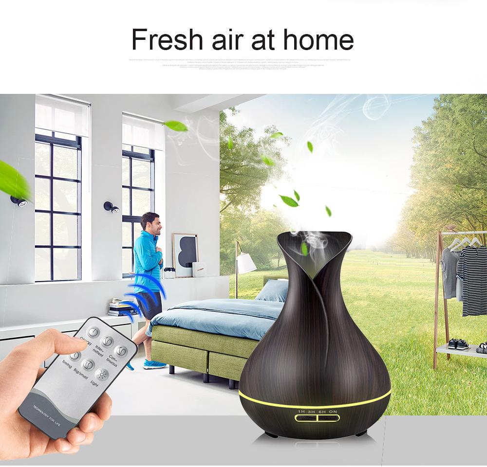 Mới 550Ml Tinh Máy Khuếch Tán Tinh Dầu Siêu Âm Thanh USB Máy Tạo Độ Ẩm Không Khí Có Đèn LED 7 Màu Đèn Điều Khiển Từ Xa Văn Phòng Nhà difusor