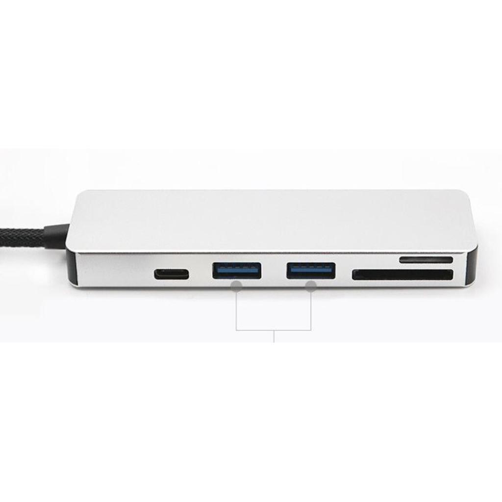 Multi-function 5 in 1 USB Hub Adapter /TF Reader