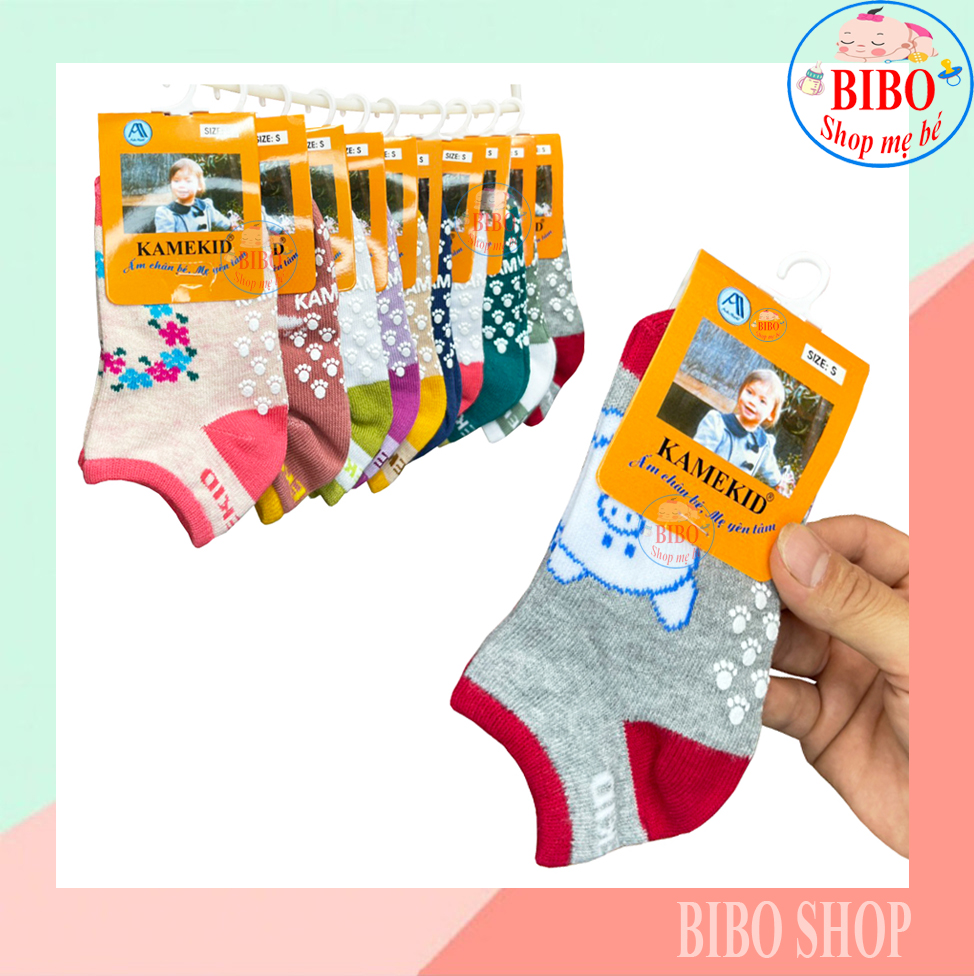 Combo 5 Đôi Vớ Chân Chống Trợt Cổ Thấp, Tất Cho Bé Từ 5 tháng Cho Tới Trên 10 tuổi