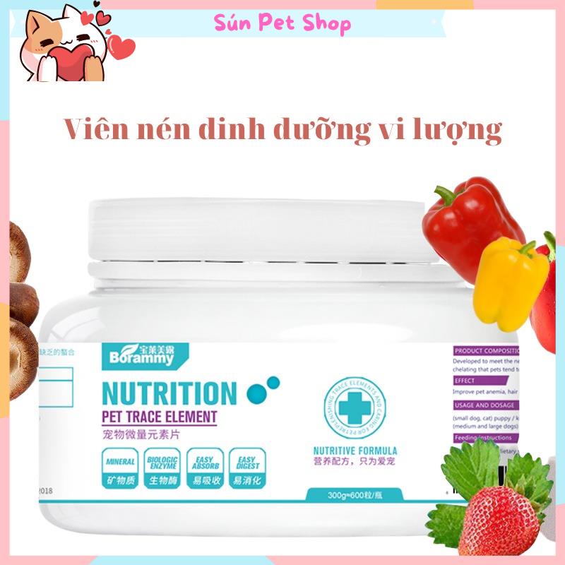 Canxi cho chó mèo Borammy bổ sung vitamin, canxi bảo vệ xương và hỗ trợ tiêu hóa