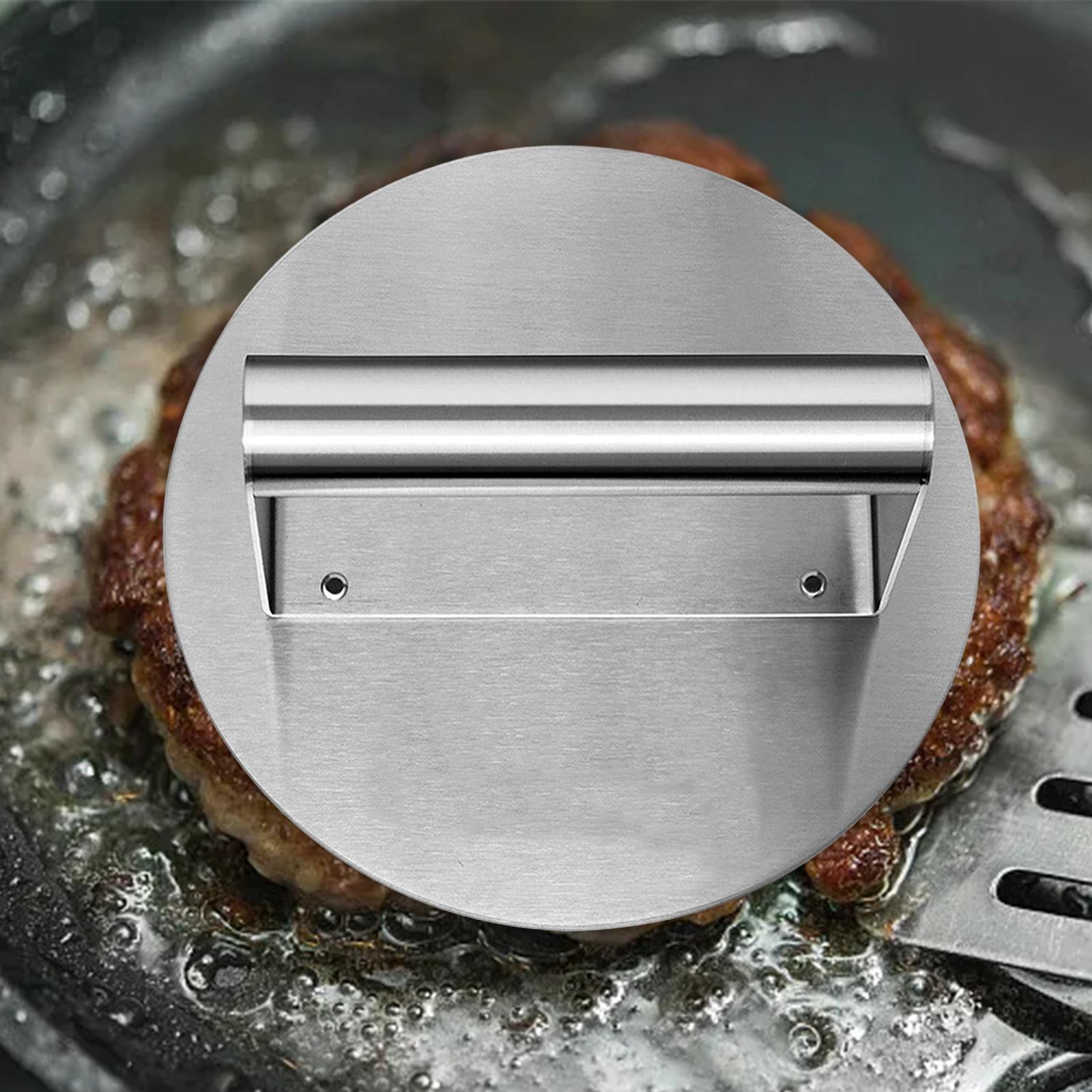 Stainless Steel Burger Press Maker Smooth Meat Looser for Cooking Flatbreads