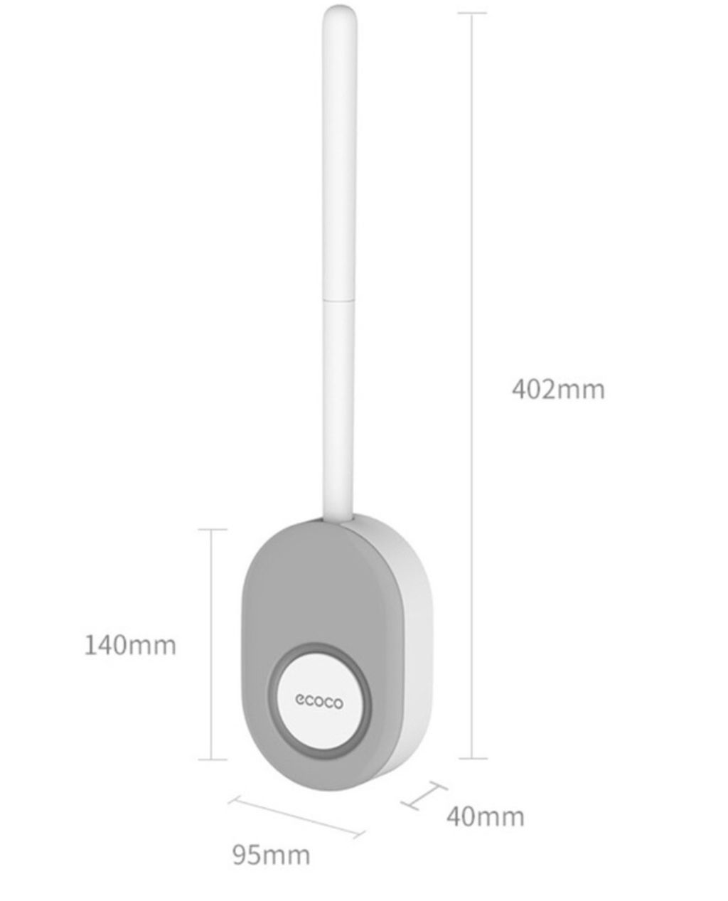Chổi Cọ Nhà Vệ Sinh Silicon E2204- Cậy Cọ Toilet Bồn Cầu Kèm Giá Đỡ, Dán Tường Tiện Lợi, Không Khoan Vít
