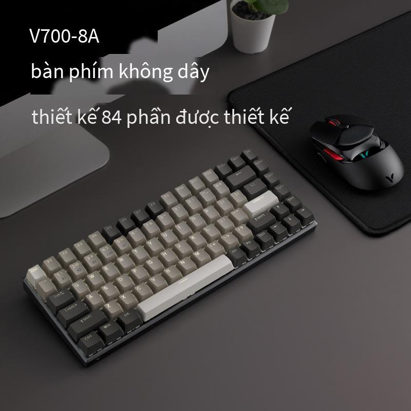 Khuyến mại Bàn phím cơ 3 chế độ không dây V700-8A Bluetooth văn phòng 84 phím Bảo hành toàn quốc xách tay MAC