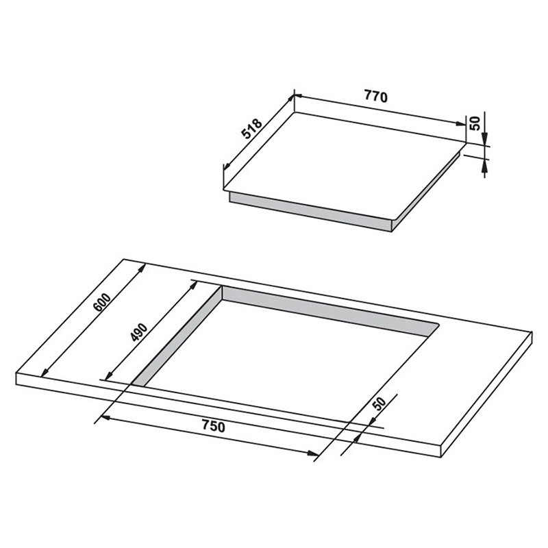 Bếp Âm Từ 3 Vùng Nấu Hafele HC-IS773EA (77 cm) - Hàng chính hãng