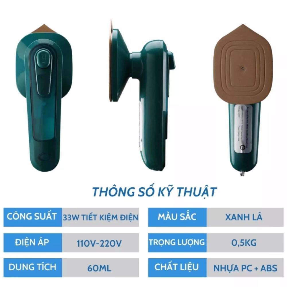 Bàn ủi mini du lịch, bàn là hơi nước cầm tay 33w nhỏ gọn tiện dụng, dễ dàng mang đi, bảo hành 12 tháng