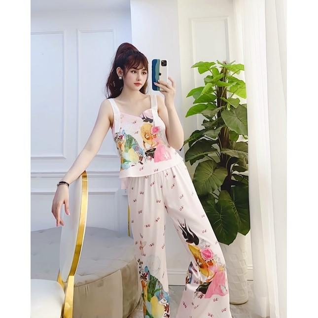 BỘ LỤA QUẦN DÀI ÁO DÂY CAO CẤP NỤ ĐÀO