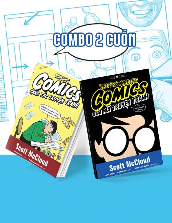 (Combo 2 cuốn) SÁNG TÁC TRUYỆN TRANH, GIẢI MÃ TRUYỆN TRANH - Scott McCloud - Du Bút