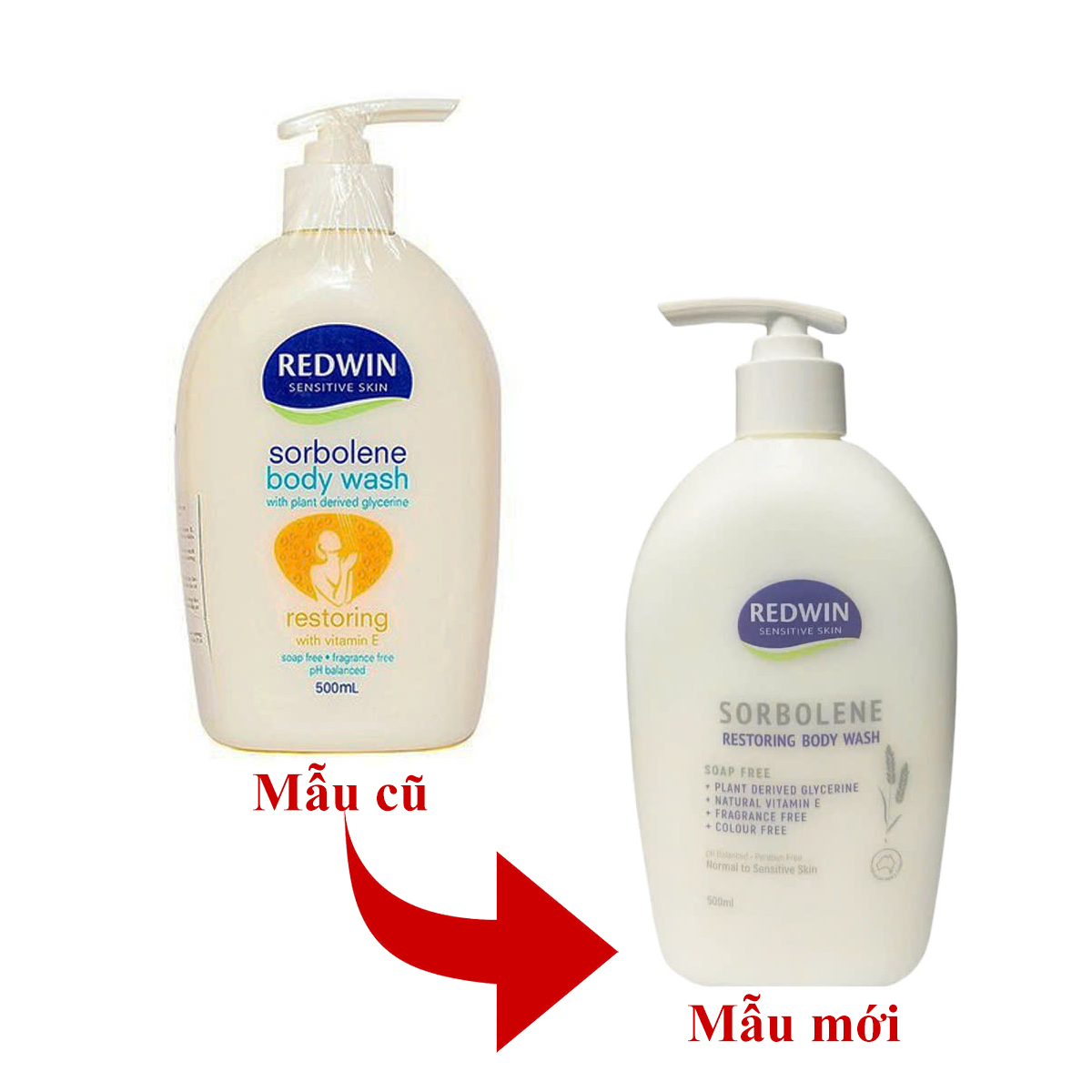Sữa Tắm Redwin Sorbolene Body Wash With Vitamin E 500Ml - Làm Sạch Và Cân Bằng Độ Ẩm