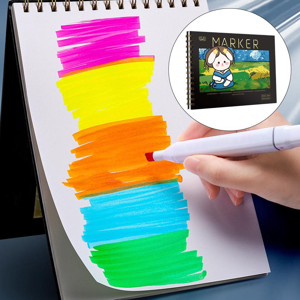 Side Spiral Bound 50 Sheets Sketchpad Artistic for  Toddlers Kids 16K