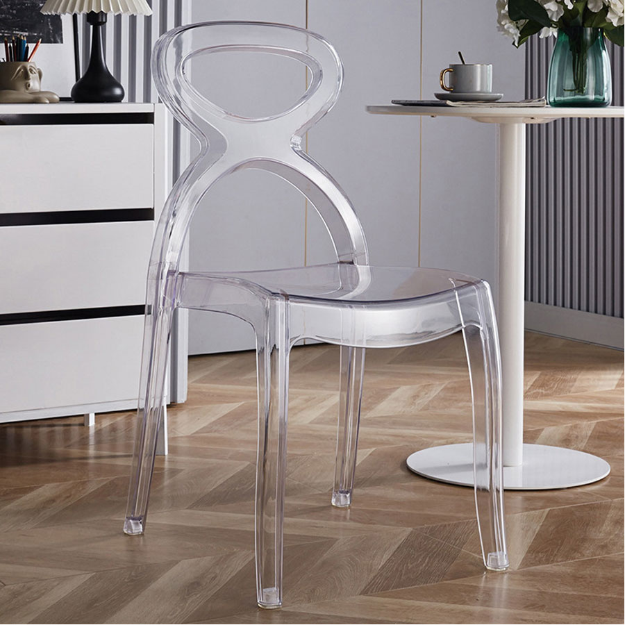 Ghế ăn nhựa trong suốt CC01002-PC Nội thất Capta hcm