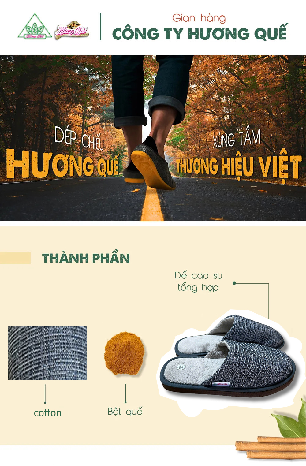 Dép hài mang trong nhà cao cấp Hương Quế DH-37 tạo cảm giác nhẹ nhàng, thoải mái khi mang