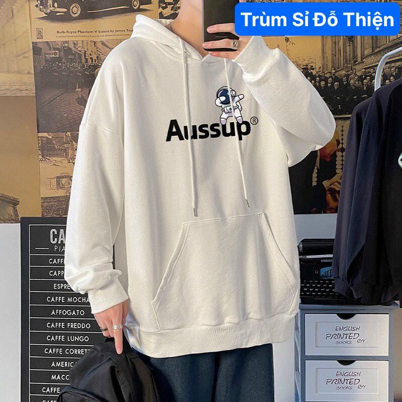 Áo hoodie nam Aussup Phi Hành Gia Chất nỉ bông cao cấp Đủ Size cho nam nữ mặc nhà học chơi ấm áp mùa đông,chống nắng hè