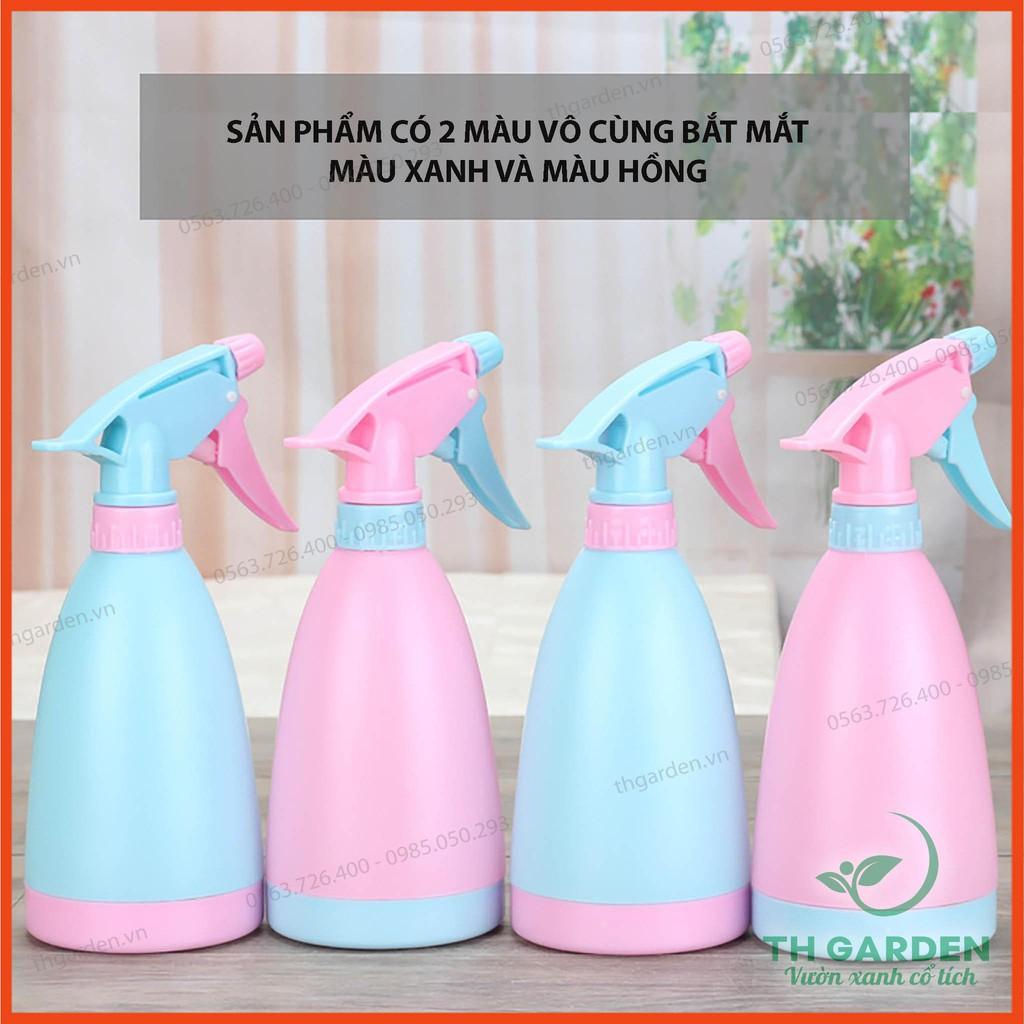 BÌNH TƯỚI CÂY PHUN SƯƠNG TH GARDEN DẠNG XỊT ĐỂ BÀN 400ML - CÓ THỂ PHUN TIA HOẶC PHUN SƯƠNG - BÌNH XỊT PHUN SƯƠNG MINI TH GARDEN