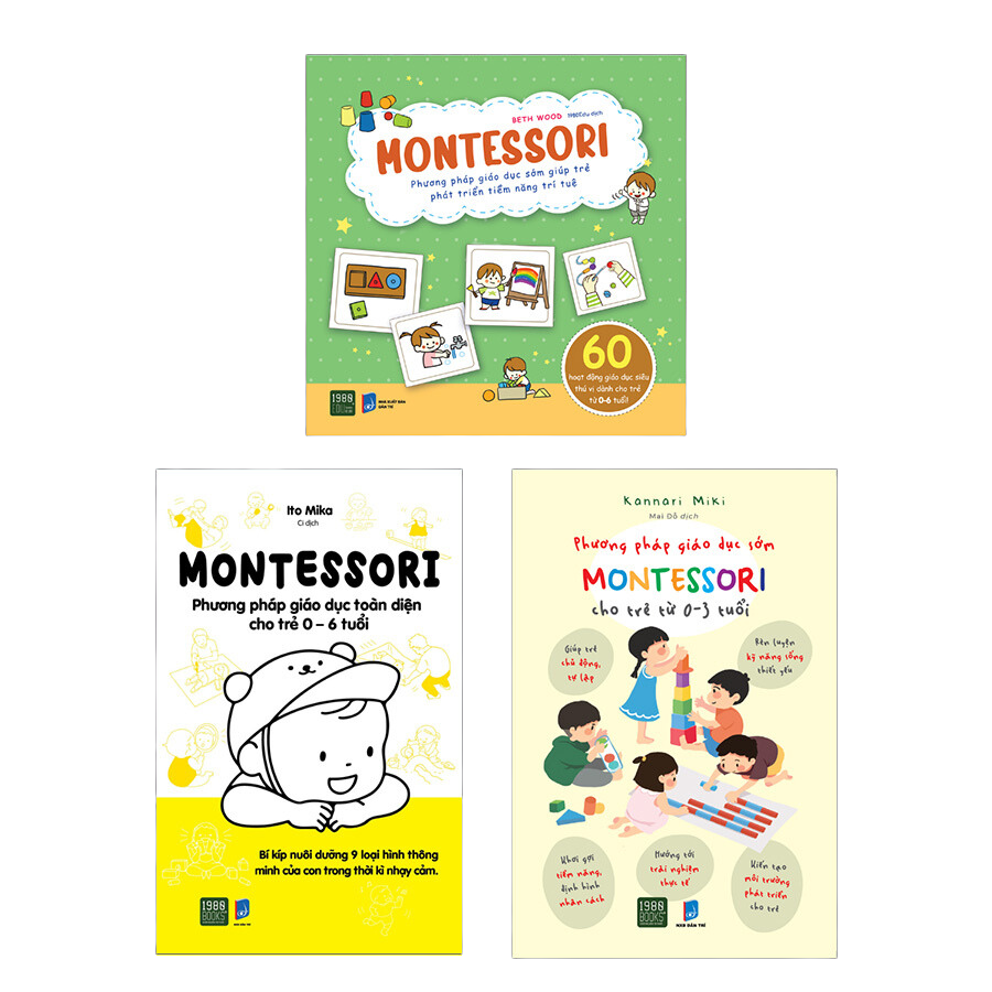 Combo Montessori - Phương Pháp Giáo Dục Sớm Cho Trẻ Từ 0 - 6 tuổi