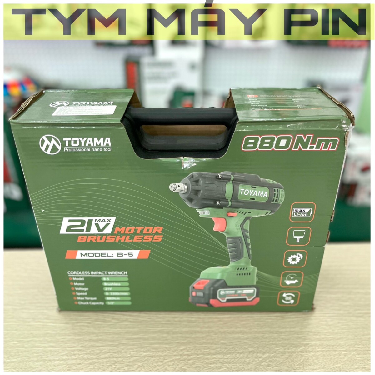 Bộ máy siết bulong pin Toyama B-5