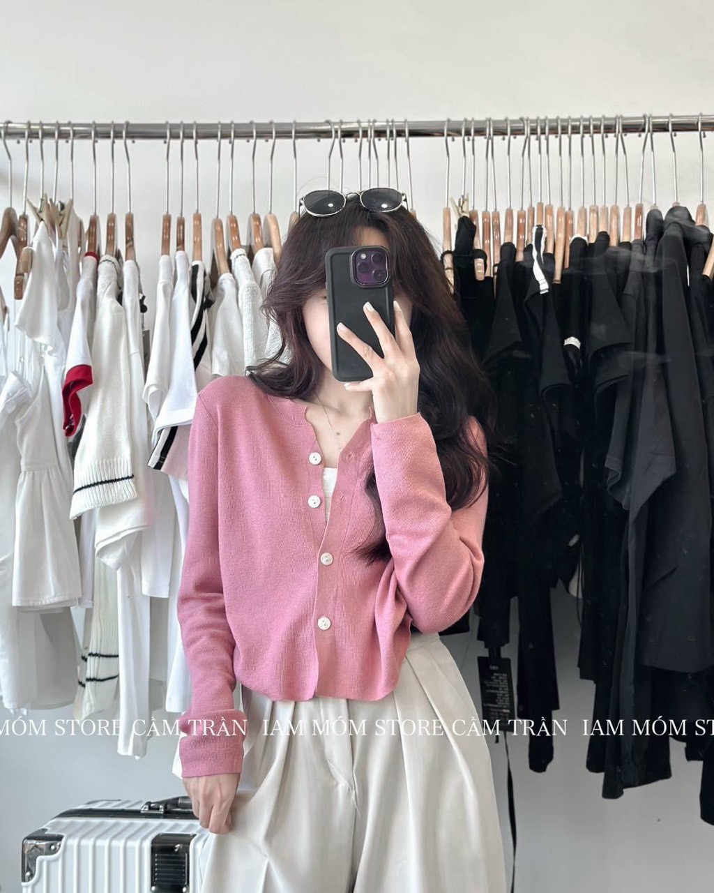 ÁO KHOÁC LEN LỬNG CARDIGAN MỎNG MÀU TRƠN PASTEL CÀI NÚT TAY DÀI DẠO PHỐ ĐI CHƠI ĐI LÀM ĐI HỌC CÔNG SỞ ĐI BIỂN ĐI TIỆC