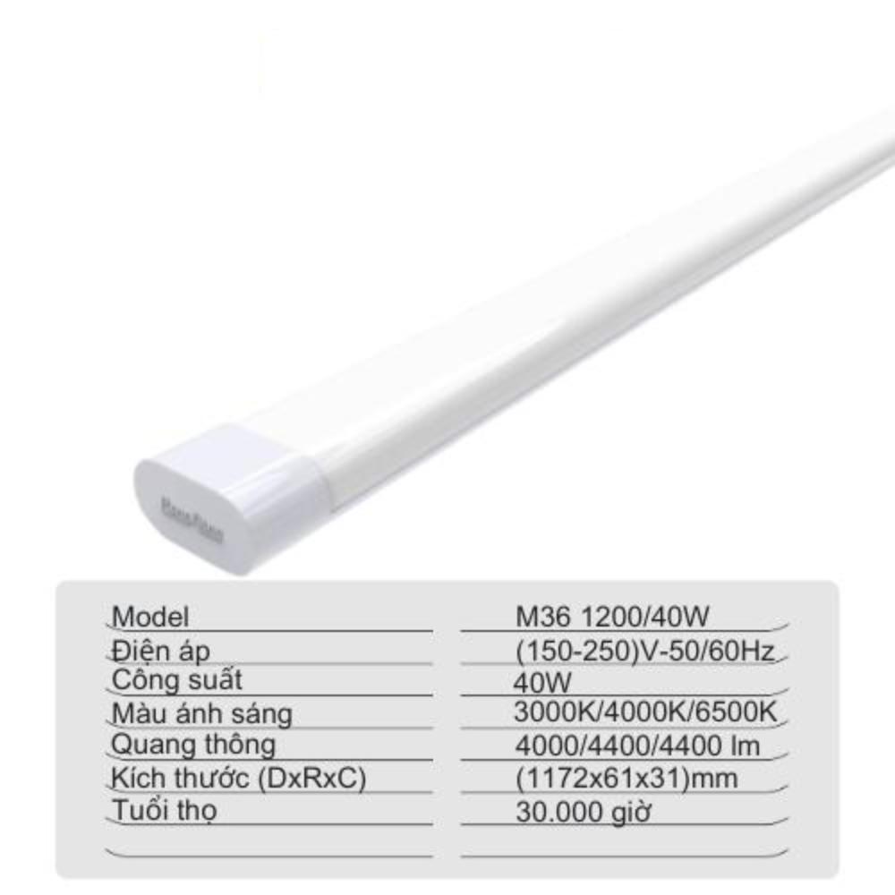 Đèn LED bán nguyệt Rạng Đông dài 1m2 Model M36L 120-40W