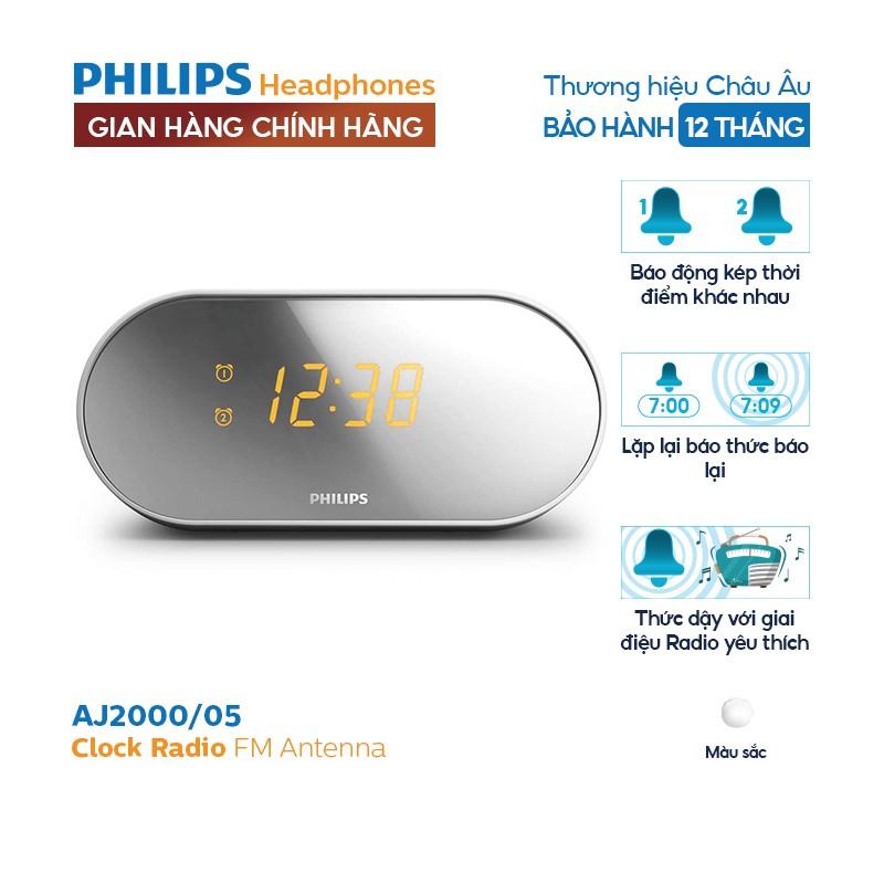 Đồng hồ Radio Philips AJ2000/05  - Hàng nhập khẩu