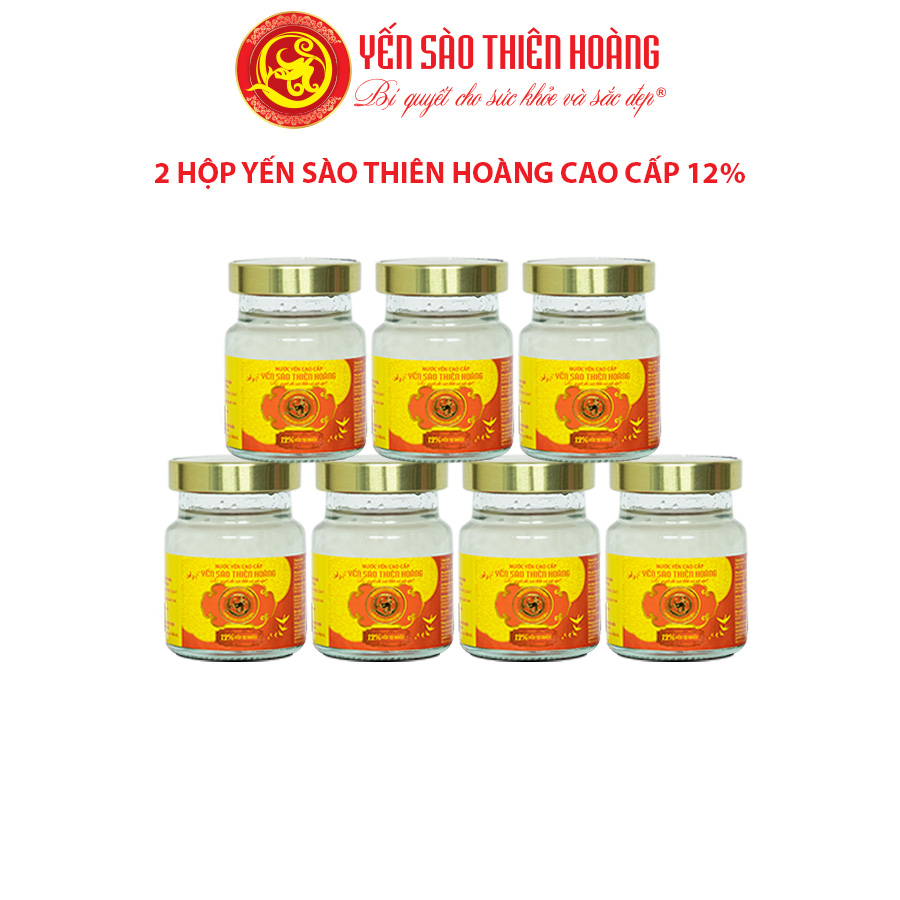 2 hộp yến Thiên Hoàng 12% ( hộp/6 lọ )