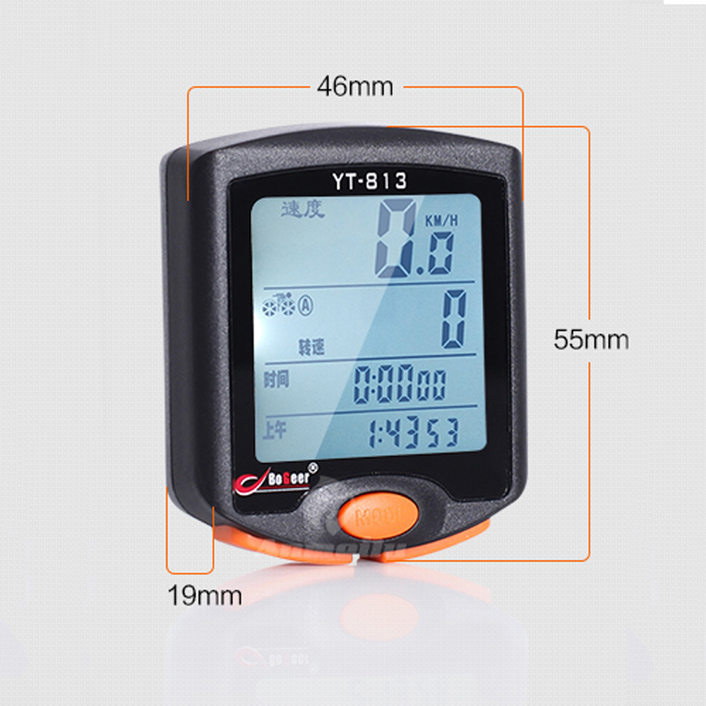 Bộ Đồng Hồ Xe Đạp Không Dây Màn Hình LCD Chống Nước