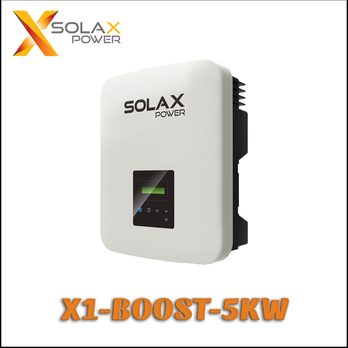 Bộ Inverter hòa lưới điện năng lượng mặt trời SOLAX X1-BOOST - 1 pha 5Kw ( Dual MPPT + Wifi + DC switch + LCD )