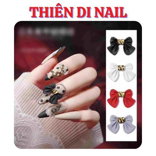 Charm nail - Nơ bột gắn móng tay xinh xắn