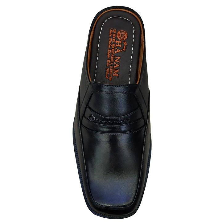 Dép Bít Mũi Nam Da Bò Thật TiTi ĐÔ Cao Cấp GSB2078d