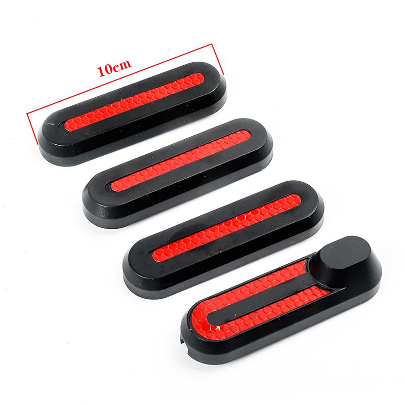 Dành cho Xiaomi Xe Điện M365 4x Bánh Xe Hub Nắp Vỏ Bảo Vệ Phản Quang Dán Thay Thế Phụ Kiện Color: 4piece