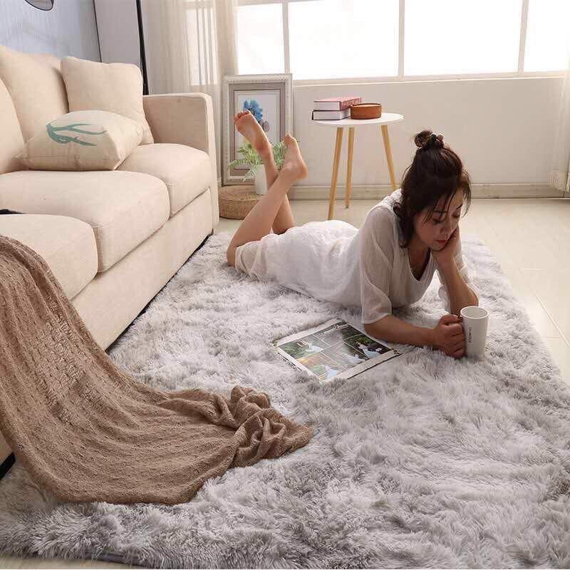 Thảm Lông Trải Sàn 1m2 x 1m6, 1m6 x 2m Sang Trọng cho Phòng Khách, Ngủ, Chụp Hình ..v...v...