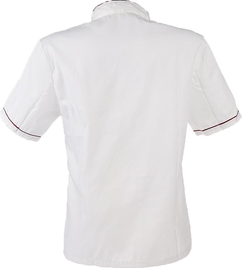 Men Women Chef Uniform Single Breasted Cook Short Sleeve Coat