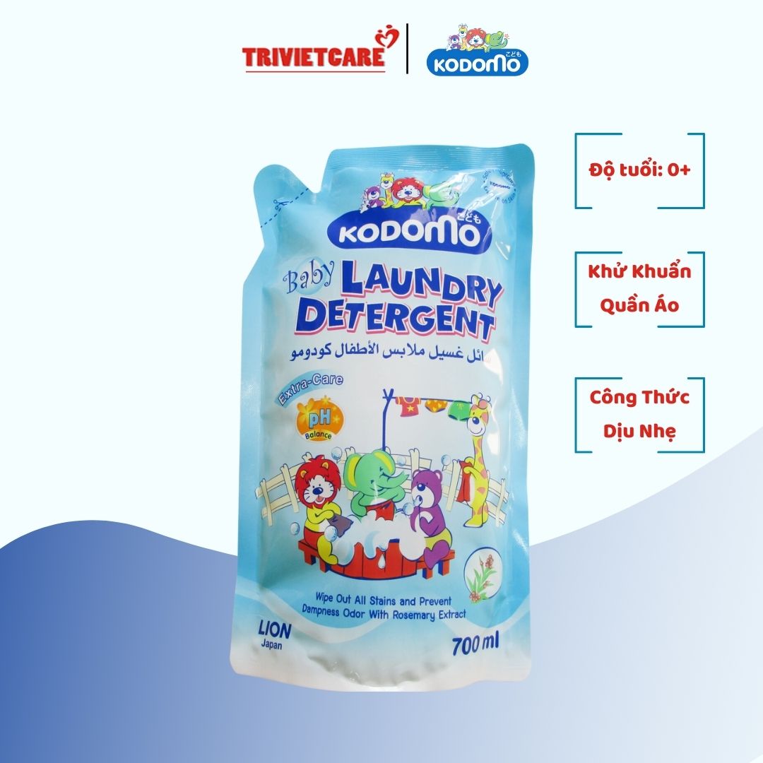 Dung dịch giặt xả trẻ em Kodomo Extra Care 700ml