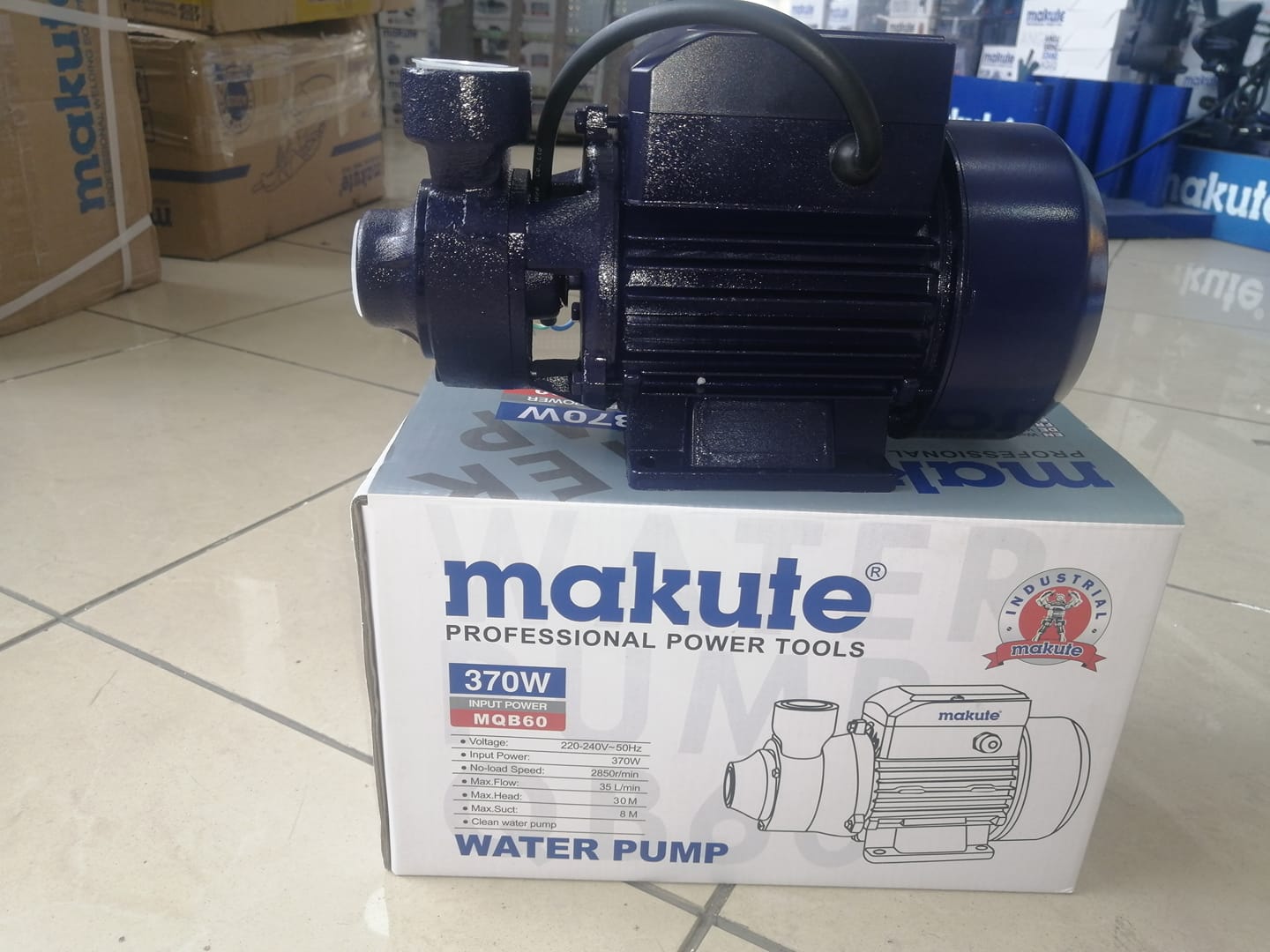 Máy bơm nước ly tâm 370W MAKUTE MQB60- Hàng chính hãng