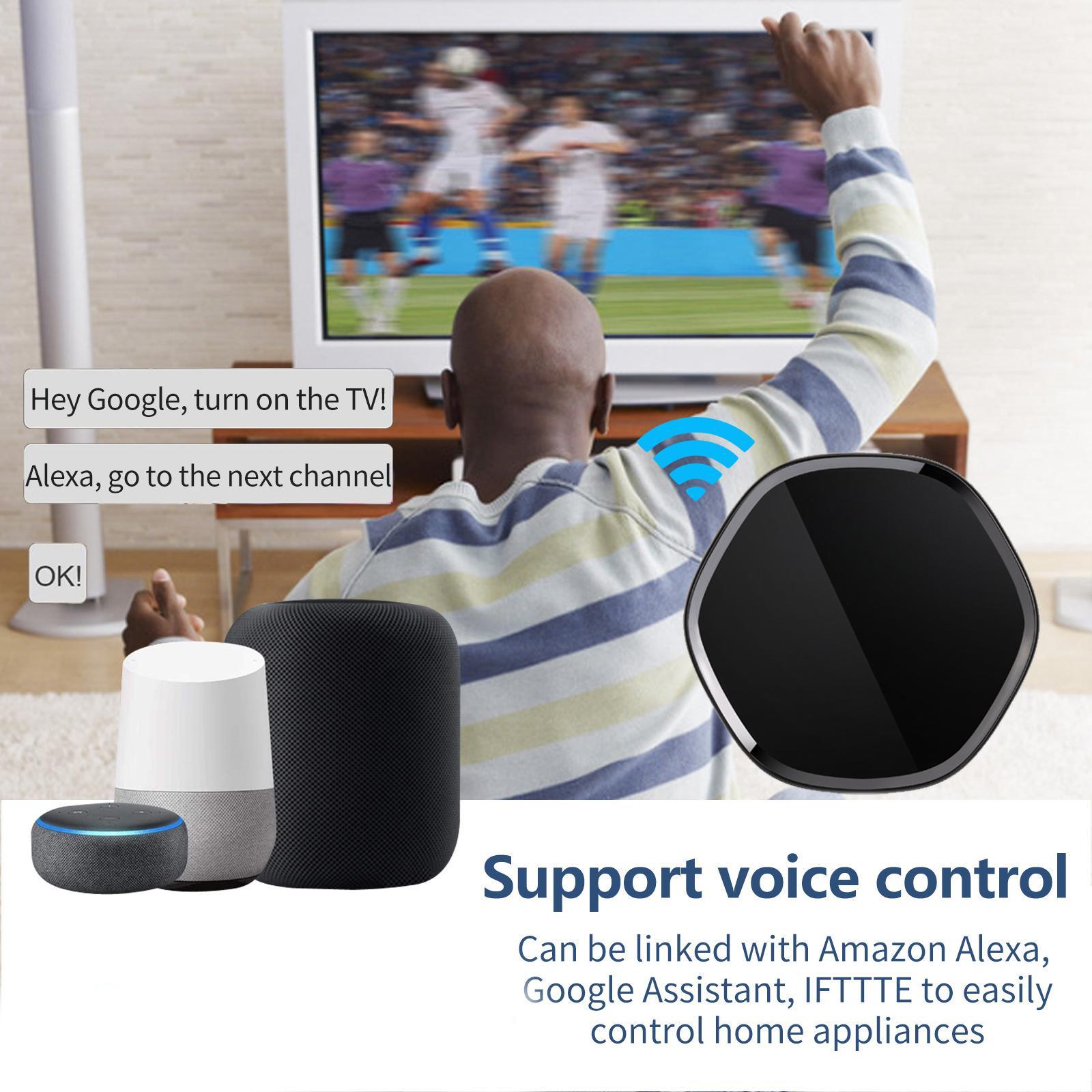 IR Universal Remote All in One Hub Wi-Fi Remote Control for TV Air Conditioner STB Audio Curtain Motor