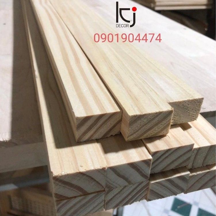 - THANH GỖ THÔNG DÀI 80x3x3 CM LÁNG MỊN 4 MẶT