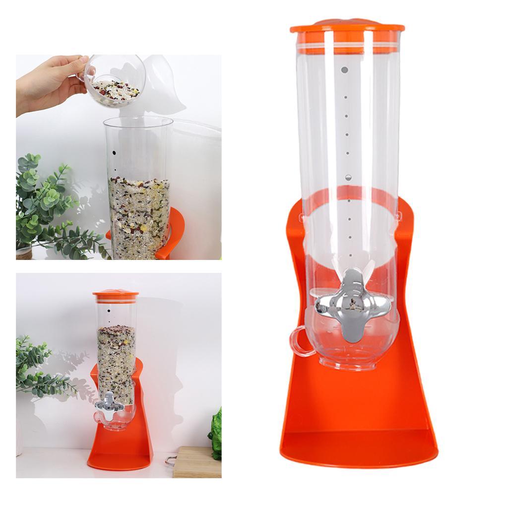 Cereal Dispenser Space Saving Grain Storage Box for Pantry Home Cereal Nuts Rice