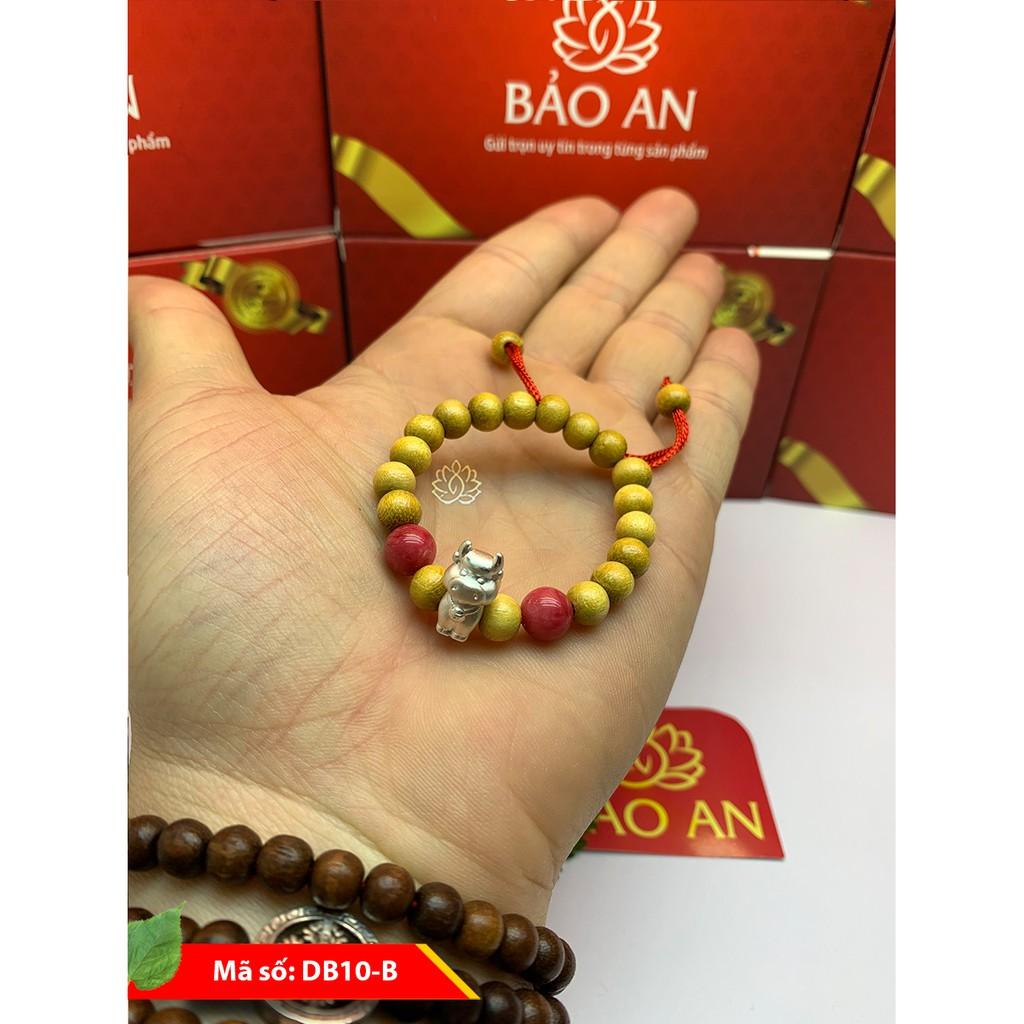 Vòng dâu tằm kết hợp Dá mệnh và con giáp dành cho bé 2021, giúp bé ngủ ngon, giảm quấy khóc đêm