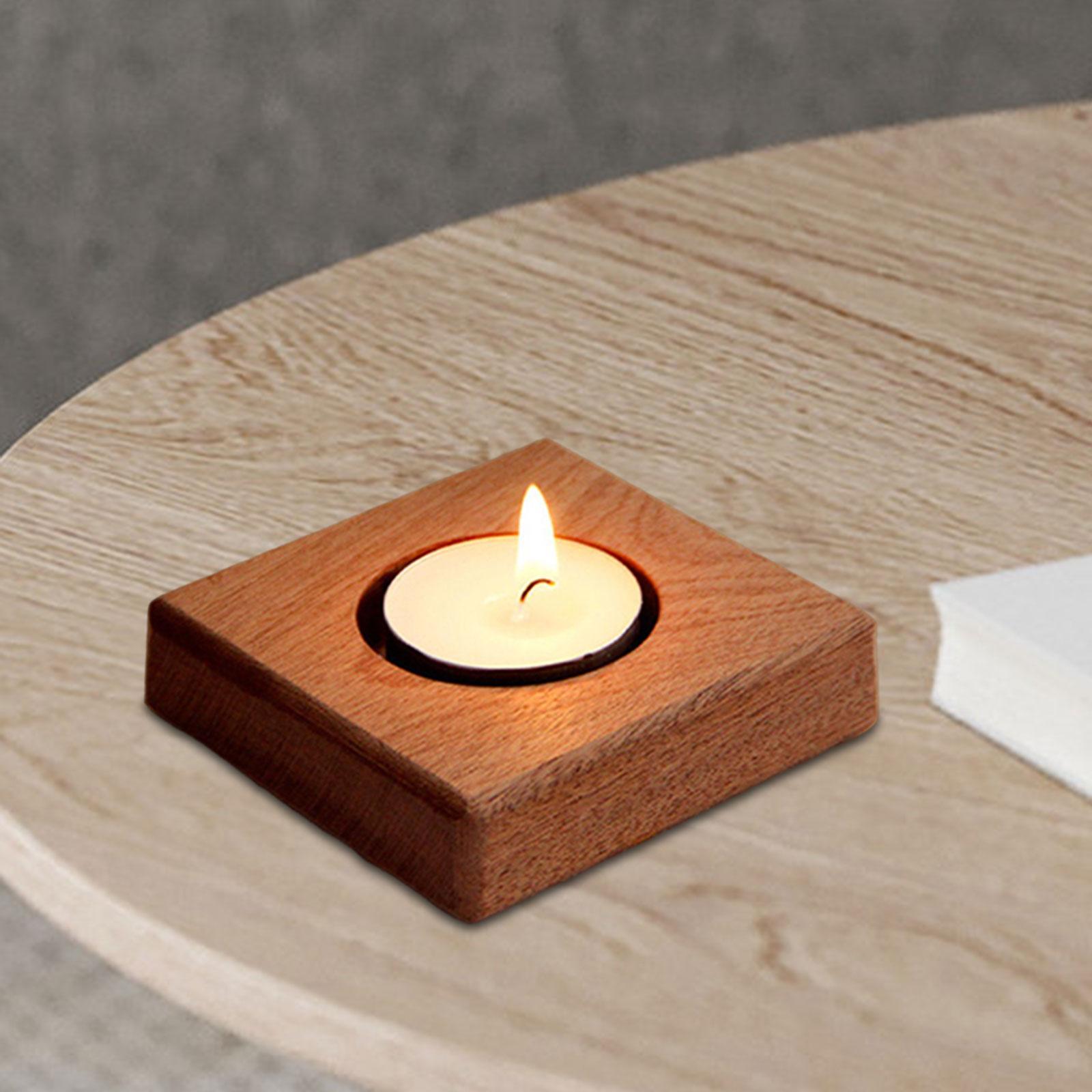 Wooden Candle Holder Tealight Holders Votive Candle Holders for Holiday